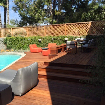 IPE multi level modern backyard
