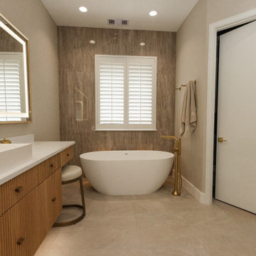 Lux Modern Spa Master bathroom