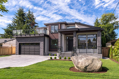 Example of a trendy home design design in Vancouver
