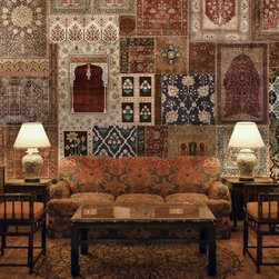 Aalishan Exquisite Indian Carpet Design Wallpaper - Wallpaper