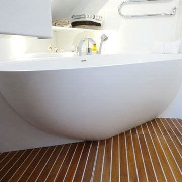 Badeloft Freestanding Bathtub 'BW-01-XL' UPC Certified StoneResin Matte or Gloss