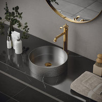 Karran Cinox Stainless Steel Round Vessel Sink, Stainless Steel