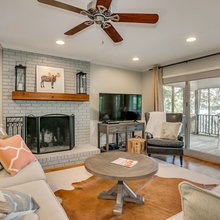 shiplap and fireplace
