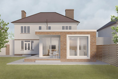 This is an example of a contemporary house exterior in London.