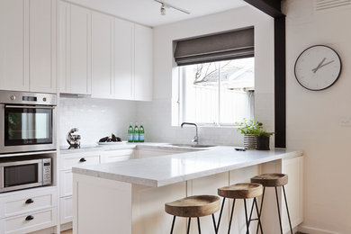 Contemporary kitchen in Melbourne.