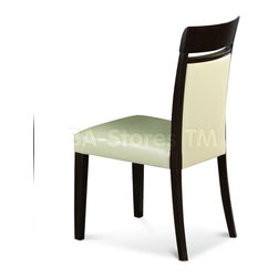 Siena Wenge Mat Finish Dining Side Chair (Set of Two) - Creative Furniture - Armchairs And Accent Chairs
