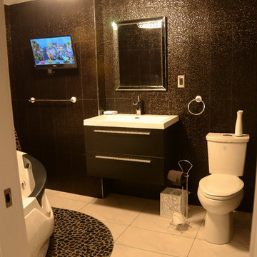 Basment Reno Before & After Project by: D'oro Kitchens & LaMark Renovations