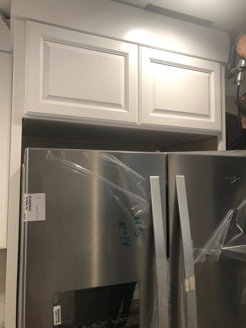 Gap between refrigerator and