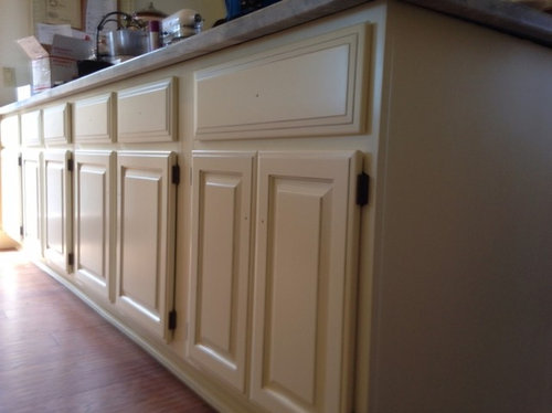 Cabinet Painting And Adding A Pinstripe Glaze