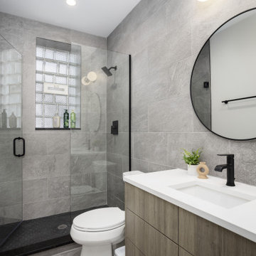 Commercial Remodel: Urban Slate & Exposed Brick