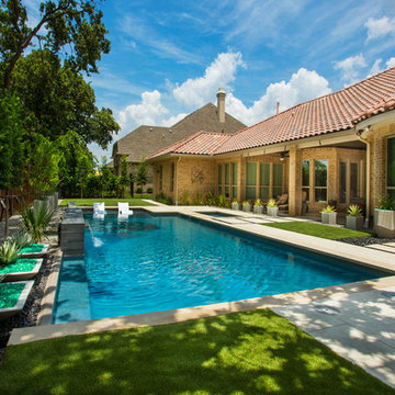 Cascade Springs Modern Pool