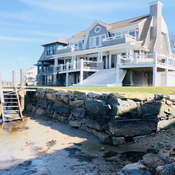 Seawall w/ Geogrid Stabilizer
