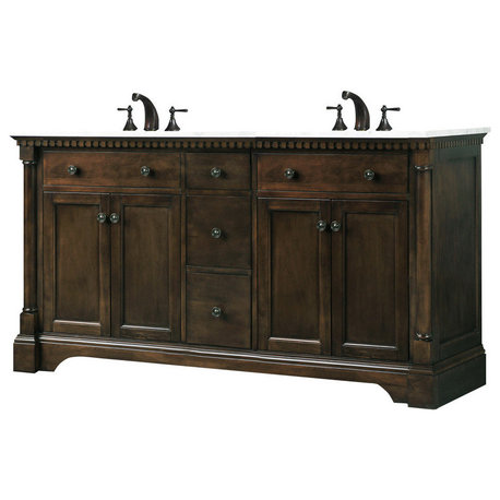 Legion Furniture Sink Vanity, Antique Coffee, 60"