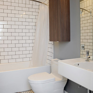 Contemporary Bathroom in Blue and Gray II