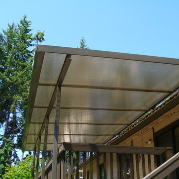Bronze on bronze patio cover