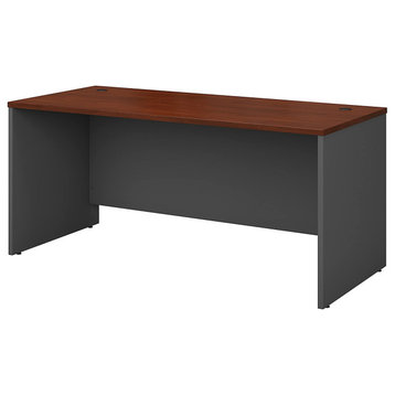 Spacious Desk, Thermally Fused Laminate Top With Wire Management, Hansen Cherry