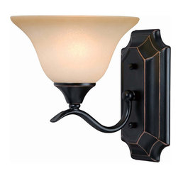 Door Corner - Oil Rubbed Bronze 1 Light Wall Sconce / Bathroom Fixture - Bathroom Vanity Lighting