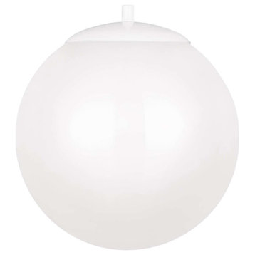 James Allan SGP31503 Clay 1 Light 12"W LED Full Sized Pendant - White