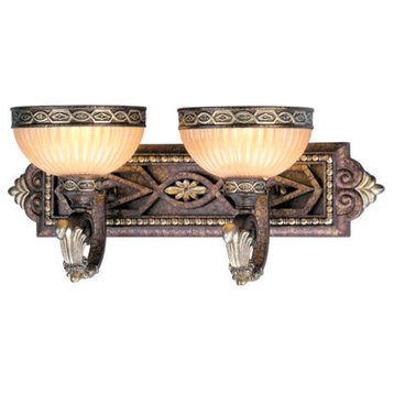 Seville Bath Light, Palacial Bronze With Gilded Accents