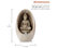 Alpine Buddha Tabletop Fountain With LED Light, 11" Tall