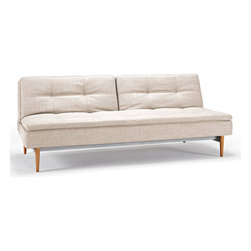 "Innovation" Dublexo Deluxe Mixed Dance Natural Sofa Bed / Light Wood Legs - Sofas