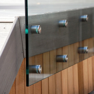 Leaside Modern Backyard Statement with Custom Structures