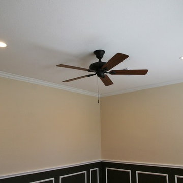 Formal Living Area conversion to Home Office with wood flooring