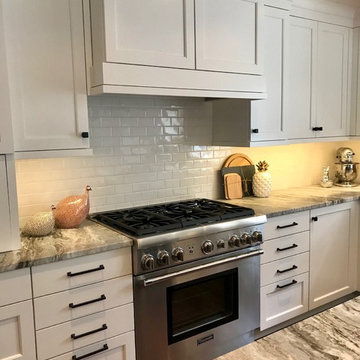 a new white kitchen
