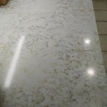 Refaced White painted cabinets