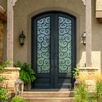 Stained glass interior doors