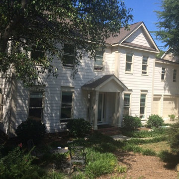 South Charlotte HardiePlank Siding and Custom Cedar Pergola