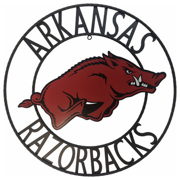 Arkansas  Razorbacks Wrought Iron Wall Decor, 24"