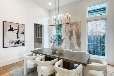 Dining room - transitional dining room idea in Houston