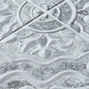 Ada Grey Embossed Peel & Stick Backsplash Tiles, Panel