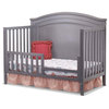 Sorelle Berkley Round Top Panel Crib in Gray