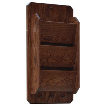 Amish Made Oak Letter Organizer, Asbury Stain