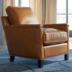 TYLER LEATHER ARMCHAIR - Products