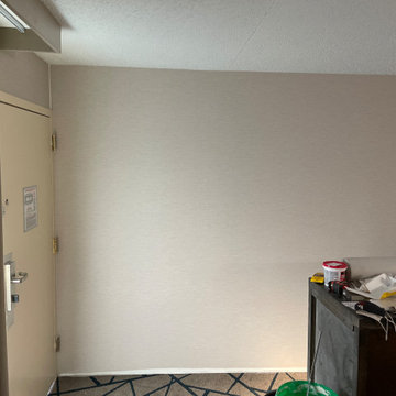 Wallpaper repair & installation in Bellevue Hotel