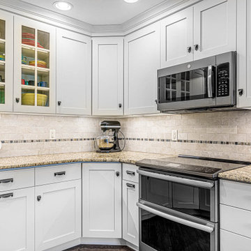 White Kitchen Remodel with Fiestaware Accents