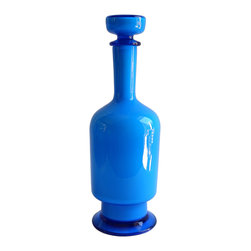 ITALIAN CASED DECANTER IN BLUE - Vases