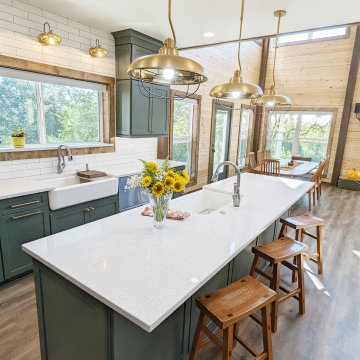 Sage Green Farmhouse Kitchen