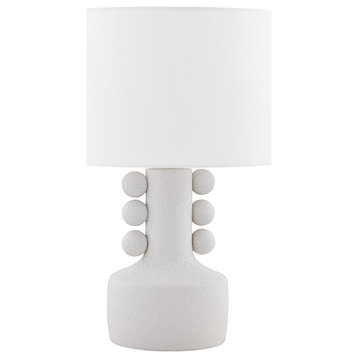 Mitzi HL754201-AGB/CWK Amalia 1 Light Table Lamp in White