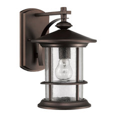 Ashley Superiora Transitional 1-Light Rubbed Bronze Outdoor Wall Sconce
