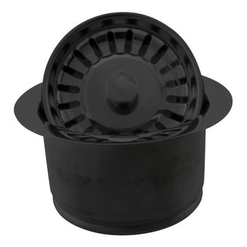 Insinkerator Style Extra-Deep Disposal Flange And Strainer, Powder Coated Black