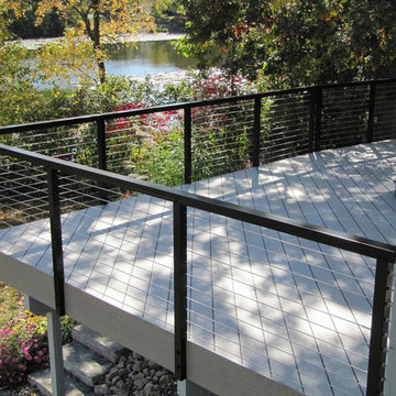 Lakeville, MN: Black Aluminum Railing System