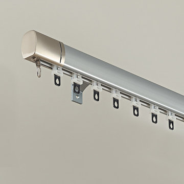 CHR126 Massive Ivory Grey Blue Champagne Aluminum alloy Curtain Track Set Ceilin