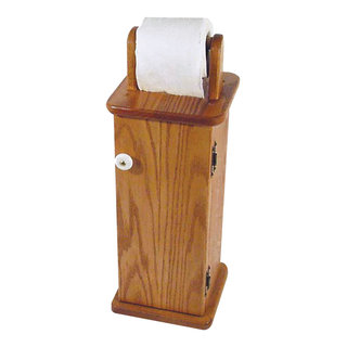 Standing Log Toilet Paper Holder