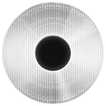 Meclisse LED Sconce, Satin Black, Clear Glass