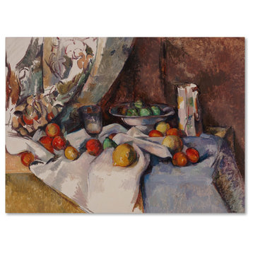 Cezanne 'Still Life With Apples' Canvas Art, 32 x 24