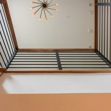 Project #71 | Modern Hickory Staircase with Horizontal Balustrade